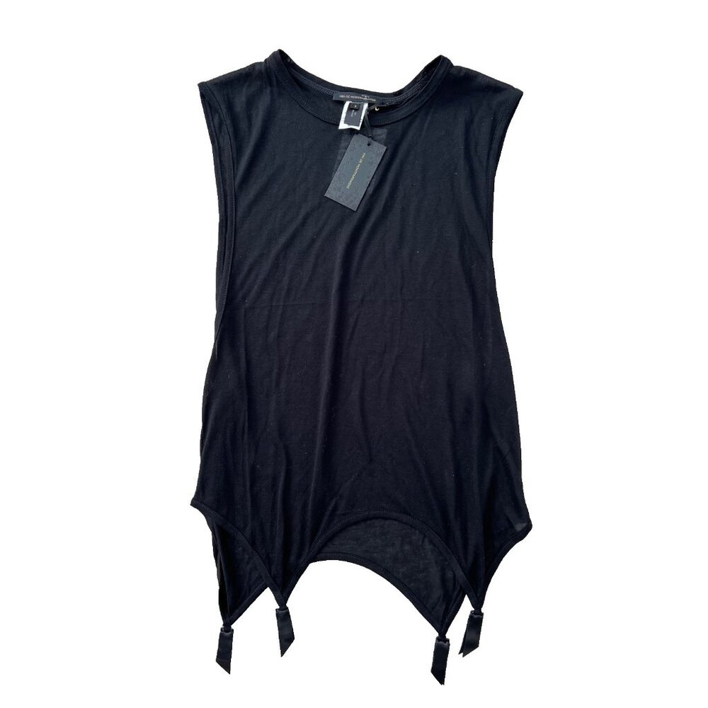 *** KIKI DE MONTPARNASSE Muscle Garter Tank Black ( S )